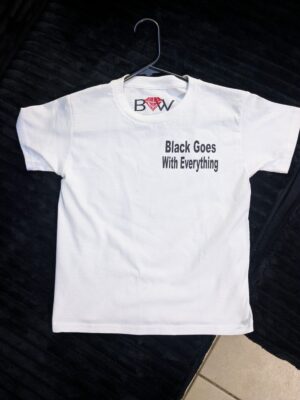 Black Goes With Everything T-shirt for toddlers